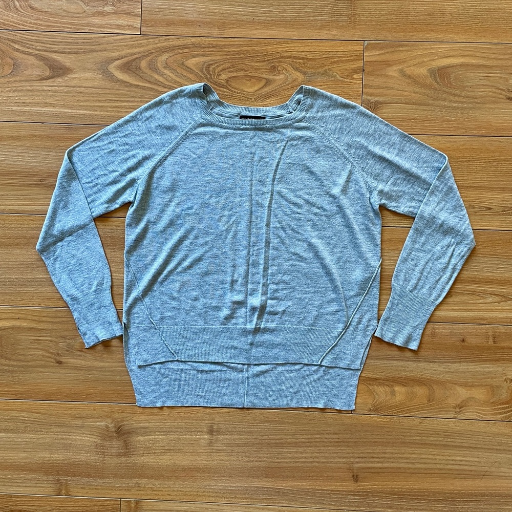 ZARA GRAY KNIT SWEATER WITH SLITS